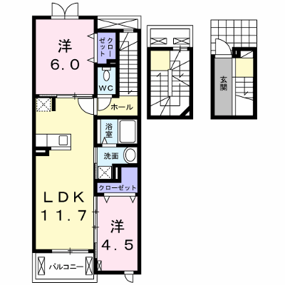 エテルノ　セレーノ 303【管理NO：1-019319401-03030】 ★家具家電は申し込み後に搬入します★ ★2026年10月下旬入居可能★の物件画像