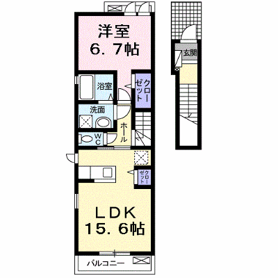 パラッツォ花咲 202【管理NO：1-019193601-02020】 ★家具家電は申し込み後に搬入します★ ★2026年10月下旬入居可能★の物件画像