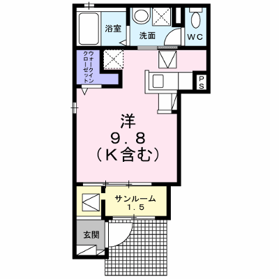 セレナーデ 101【管理NO：1-026975601-01010】 ★家具家電は申し込み後に搬入します★ ★2026年10月下旬入居可能★の物件画像
