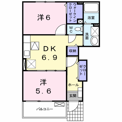 ブリッサＡ 101【管理NO：1-014375101-01010】 ★家具家電は申し込み後に搬入します★ ★2026年12月中旬入居可能★の物件画像