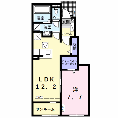 サンシャイン　ワン 103【管理NO：1-027513901-01030】 ★家具家電は申し込み後に搬入します★ ★2026年11月中旬入居可能★の物件画像
