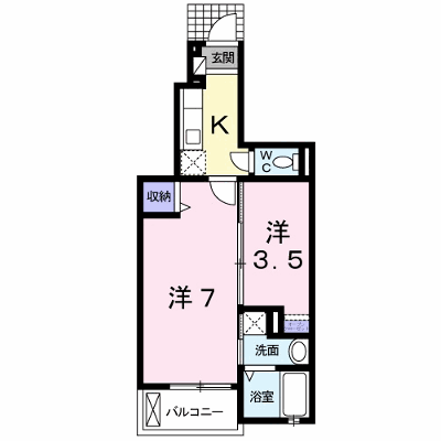 パーシモンⅡ 102【管理NO：1-017595402-01020】 ★家具家電は申し込み後に搬入します★ ★2026年09月中旬入居可能★の物件画像