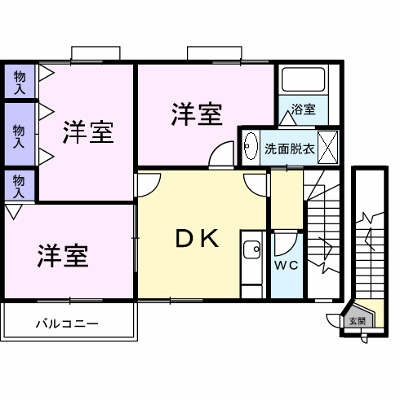 フルール 201【管理NO：1-011287901-02010】 ★家具家電は申し込み後に搬入します★ ★2026年10月中旬入居可能★の物件画像