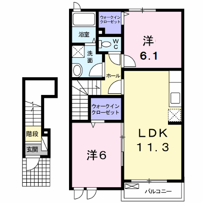 カーサ・フィオーレⅢ 202【管理NO：1-016032503-02020】 ★家具家電は申し込み後に搬入します★ ★2026年11月中旬入居可能★の物件画像