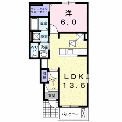 アンソレイエ　Ⅱ 106【管理NO：1-019203302-01060】 ★家具家電は申し込み後に搬入します★ ★2026年11月中旬入居可能★の物件画像