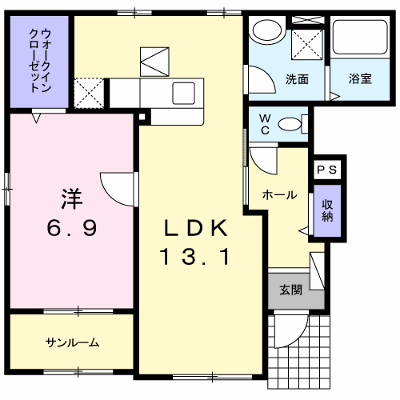 カーサ立部 101【管理NO：1-019357601-01010】 ★家具家電は申し込み後に搬入します★ ★2026年09月下旬入居可能★の物件画像