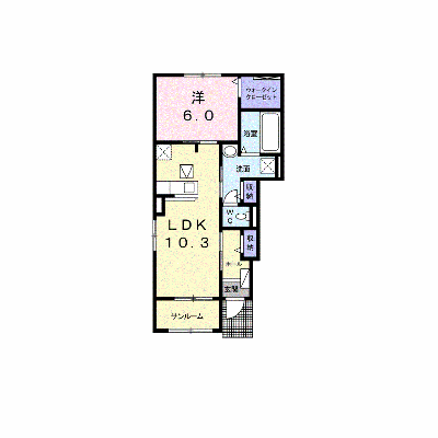 クレメント　Ⅱ 101【管理NO：1-024504502-01010】 ★家具家電は申し込み後に搬入します★ ★2026年11月上旬入居可能★の物件画像
