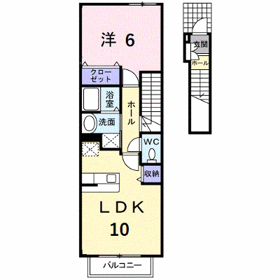 デルフィｉ・Ａ 205【管理NO：1-014296901-02040】 ★家具家電は申し込み後に搬入します★ ★2026年10月下旬入居可能★の物件画像