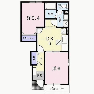 ジュラーレⅠ 103【管理NO：1-012435601-01030】 ★家具家電は申し込み後に搬入します★の物件画像