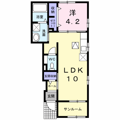 アヴニールヴィラＴＧＭＥ 103【管理NO：1-022617701-01030】 ★家具家電は申し込み後に搬入します★の物件画像