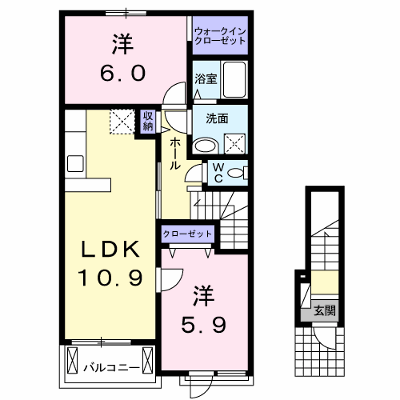 グランドパレスＢ 202【管理NO：1-019584102-02020】 ★家具家電は申し込み後に搬入します★ ★2026年10月中旬入居可能★の物件画像