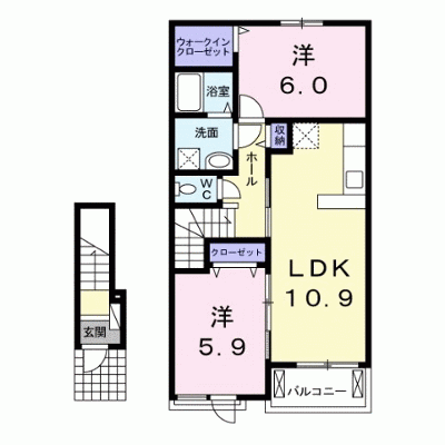 エテルノ・ピーヌ　Ⅰ 203【管理NO：1-020766701-02030】 ★家具家電は申し込み後に搬入します★ ★2026年10月下旬入居可能★の物件画像