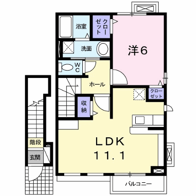 エスポワール 202【管理NO：1-017144001-02020】 ★家具家電は申し込み後に搬入します★の物件画像