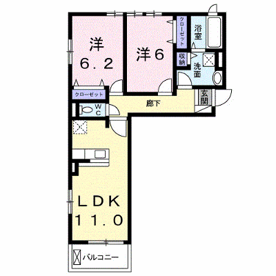 ＵｒａｒａⅡＢ 203【管理NO：1-024548902-02030】 ★家具家電は申し込み後に搬入します★ ★2026年10月中旬入居可能★の物件画像