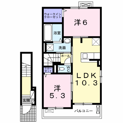 シュシュメゾンぴあのルタン 205【管理NO：1-025390301-02050】 ★家具家電は申し込み後に搬入します★ ★2026年10月下旬入居可能★の物件画像
