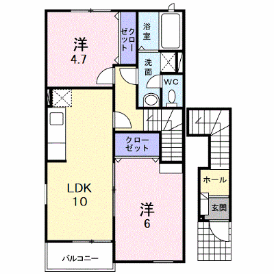 パルフェ三隈Ａ 201【管理NO：1-014048201-02010】 ★家具家電は申し込み後に搬入します★ ★2026年10月中旬入居可能★の物件画像