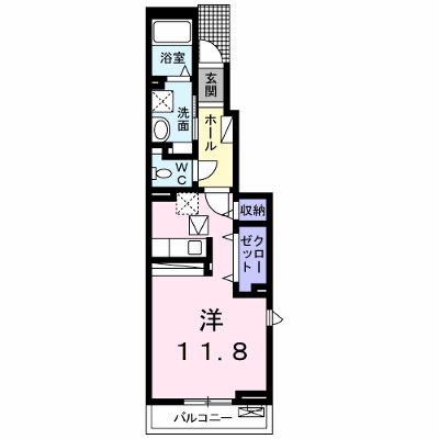 ディアコート桜Ⅱ 101【管理NO：1-025794802-01010】 ★家具家電は申し込み後に搬入します★ ★2026年10月下旬入居可能★の物件画像