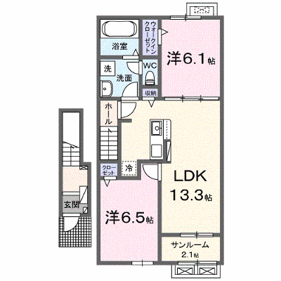 ロードグランデＢ棟 203【管理NO：1-028663302-02030】 ★家具家電は申し込み後に搬入します★ ★2027年02月上旬入居可能★の物件画像