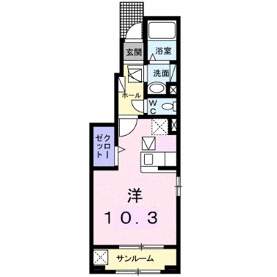 Ｈｏｐｅ　Ｈｉｌｌ 101【管理NO：1-024080601-01010】 ★家具家電は申し込み後に搬入します★ ★2026年10月中旬入居可能★の物件画像