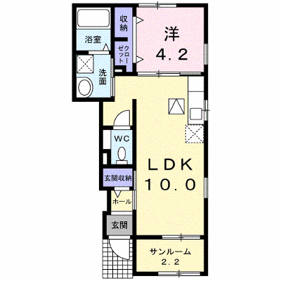 グロワールパレス　Ｃ 105【管理NO：1-022677901-01050】 ★家具家電は申し込み後に搬入します★ ★2026年11月中旬入居可能★の物件画像