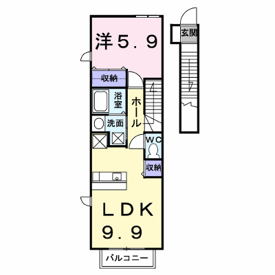 エクラ駿Ⅰ 204【管理NO：1-011701701-02040】 ★家具家電は申し込み後に搬入します★ ★2026年12月中旬入居可能★の物件画像