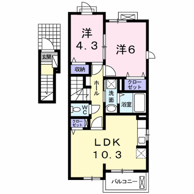 ひまわり 201【管理NO：1-017600001-02010】 ★家具家電は申し込み後に搬入します★ ★2026年10月下旬入居可能★の物件画像