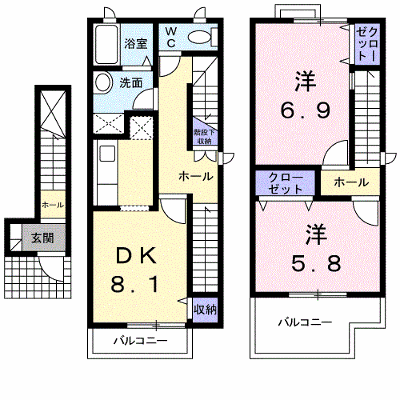 ハッピー　プレイス　Ａ 207【管理NO：1-011224701-02060】 ★家具家電は申し込み後に搬入します★ ★2026年10月中旬入居可能★の物件画像