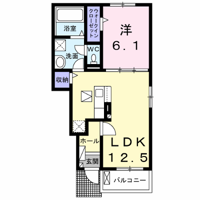 メゾン・ド・エクセレンスⅦ　Ｂ 106【管理NO：1-028051402-01050】 ★家具家電は申し込み後に搬入します★の物件画像