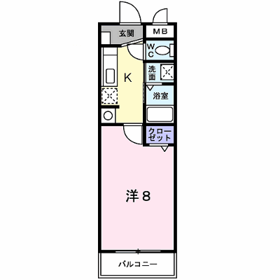 ハイツ　ＨＩＲＯ 202【管理NO：1-013384401-02020】 ★家具家電は申し込み後に搬入します★の物件画像