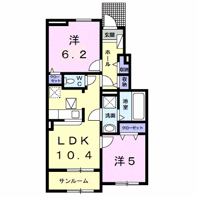 エテルノ木ノ本Ｂ 103【管理NO：1-027421902-01030】 ★家具家電は申し込み後に搬入します★ ★2026年11月中旬入居可能★の物件画像