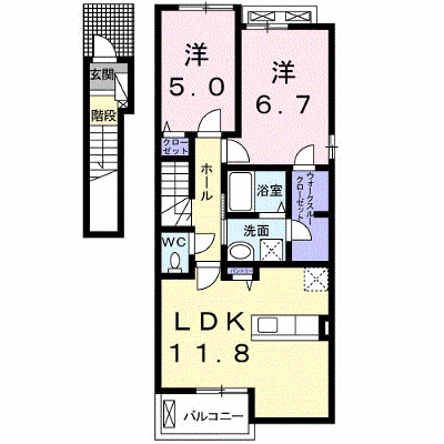 アモーレ周布　Ⅲ 201【管理NO：1-024717503-02010】 ★家具家電は申し込み後に搬入します★ ★2026年11月上旬入居可能★の物件画像