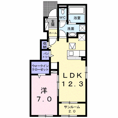 パレ・ルミエールＢ 101【管理NO：1-026620602-01010】 ★家具家電は申し込み後に搬入します★ ★2026年11月上旬入居可能★の物件画像