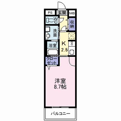 アロースⅡ 405【管理NO：1-013890501-04040】 ★家具家電は申し込み後に搬入します★ ★2026年10月下旬入居可能★の物件画像