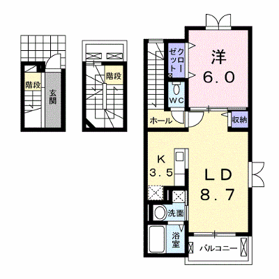 カナージュ　１０ 301【管理NO：1-019078701-03010】 ★家具家電は申し込み後に搬入します★ ★2026年09月下旬入居可能★の物件画像