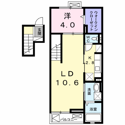 フェリス　ウィステリア 401【管理NO：1-019174701-04010】 ★家具家電は申し込み後に搬入します★ ★2026年09月下旬入居可能★の物件画像