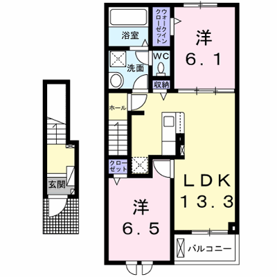 グリーン　コンフォート 204【管理NO：1-026789001-02040】 ★家具家電は申し込み後に搬入します★ ★2026年10月下旬入居可能★の物件画像