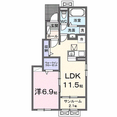 ＳＡＫＵＲＡ　Ⅱ 101【管理NO：1-027867302-01010】 ★家具家電は申し込み後に搬入します★ ★2026年10月下旬入居可能★の物件画像