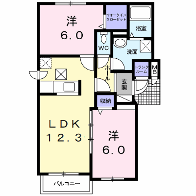 グルービー 401【管理NO：1-016784501-04010】 ★家具家電は申し込み後に搬入します★ ★2026年11月中旬入居可能★の物件画像