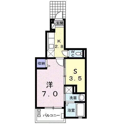 シャンドゥ　フルールⅡ 103【管理NO：1-018076401-01030】 ★家具家電は申し込み後に搬入します★ ★2026年11月上旬入居可能★の物件画像