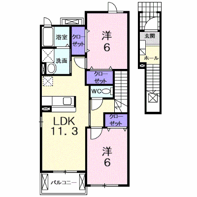 パルティーレ・パラッツォ 204【管理NO：1-014778601-02040】 ★家具家電は申し込み後に搬入します★ ★2026年12月中旬入居可能★の物件画像