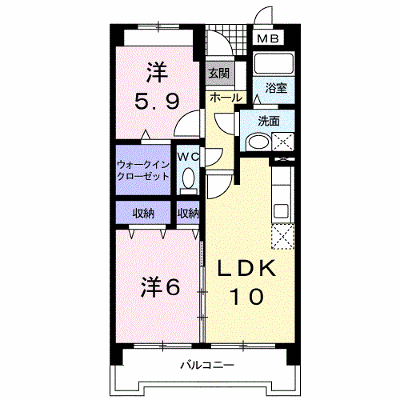 フォンダシオン 203【管理NO：1-012631001-02030】 ★家具家電は申し込み後に搬入します★の物件画像