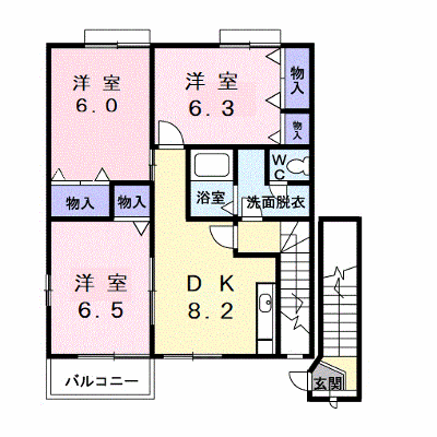ＣＯＵＲＴーＹＡＲＤ三橋公園Ａ 201【管理NO：1-009669901-02010】 ★家具家電は申し込み後に搬入します★ ★2026年10月中旬入居可能★の物件画像