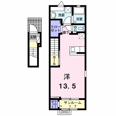 ファースト　サンライズⅡ 201【管理NO：1-027860002-02010】 ★家具家電は申し込み後に搬入します★ ★2027年02月上旬入居可能★の物件画像