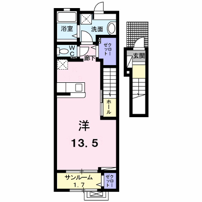 ファースト　サンライズⅠ 204【管理NO：1-027860001-02040】 ★家具家電は申し込み後に搬入します★ ★2027年02月上旬入居可能★の物件画像