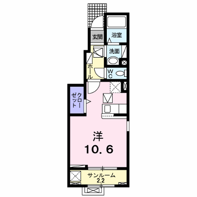 ファースト　サンライズⅠ 101【管理NO：1-027860001-01010】 ★家具家電は申し込み後に搬入します★ ★2027年02月上旬入居可能★の物件画像