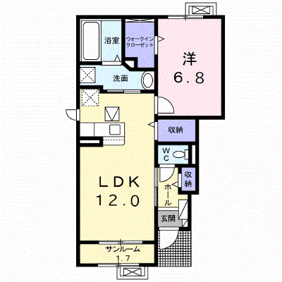 ウェルヴィレッジⅣ 101【管理NO：1-027602201-01010】 ★家具家電は申し込み後に搬入します★ ★2026年11月上旬入居可能★の物件画像