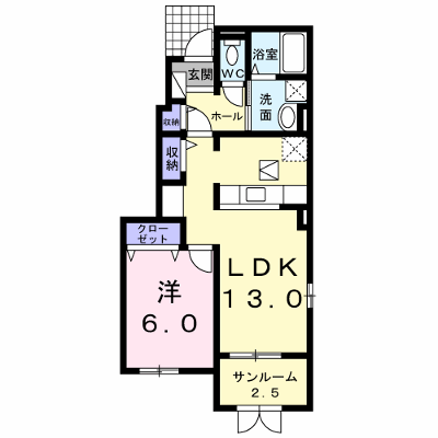 ニューバンブスⅢＡ 101【管理NO：1-024111601-01010】 ★家具家電は申し込み後に搬入します★ ★2026年10月上旬入居可能★の物件画像