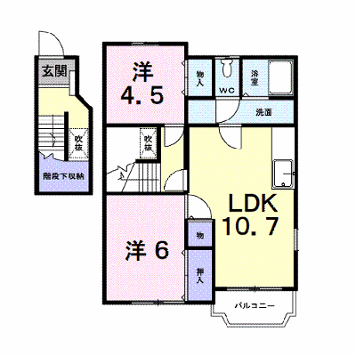 サンパティークＢ 201【管理NO：1-011468801-02010】 ★家具家電は申し込み後に搬入します★ ★2026年10月下旬入居可能★の物件画像