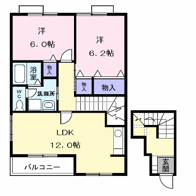 Ｉ・Ｆｉｅｌｄ　Ａ 201【管理NO：1-011346801-02010】 ★家具家電は申し込み後に搬入します★ ★2026年10月下旬入居可能★の物件画像