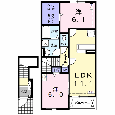 フラン・ファインⅡ 202【管理NO：1-025875701-02020】 ★家具家電は申し込み後に搬入します★ ★2026年11月上旬入居可能★の物件画像